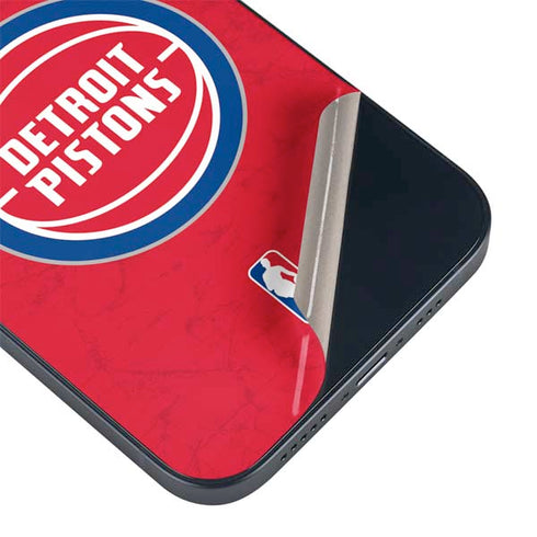NBA Detroit Pistons Distressed iPhone 14 Plus Skin
